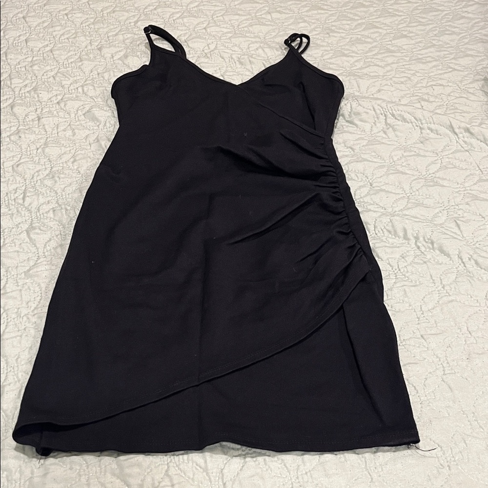 Forever 21 Black Asymmetrical Dress
